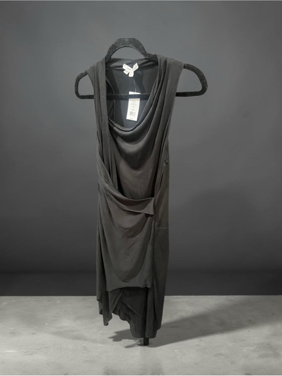 Helmut Lang Dresses & Skirts - NWT | Helmut Lang Black Draped Asymmetrical Dress | Size Medium
